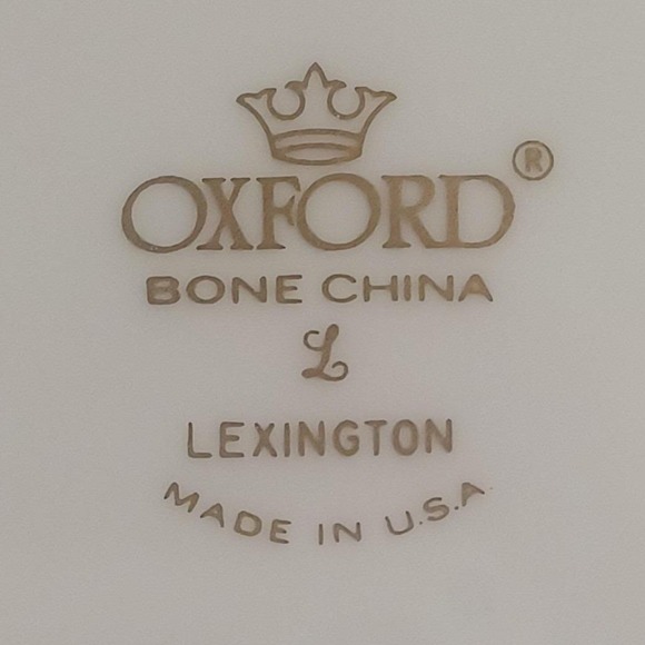 Set of 4 Lenox Oxford Lexington Bone China Dinner Plates 10.5" Platinum Trim - Picture 3 of 3